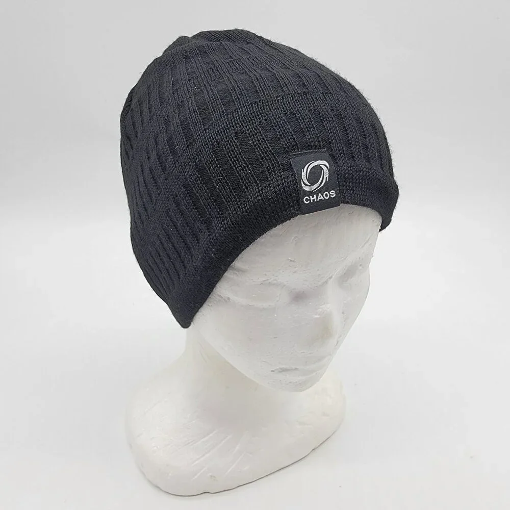 Chaos Peterson Snow Hat‎ Black One Size Winter Ski Skiing Outdoor